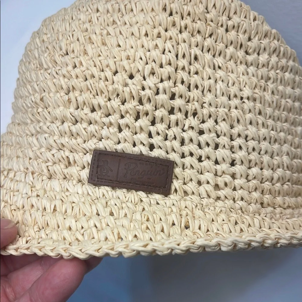 Original Penguin Cream Woven Hat